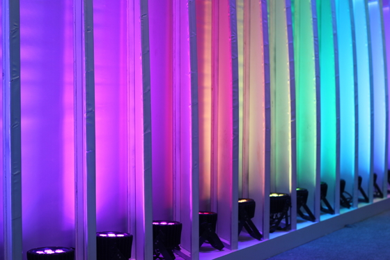 Rohs LED Flat Par Light RGB 12*3W شستشوی تمام رنگی LED Par Stage Lighting برای مهمانی عروسی