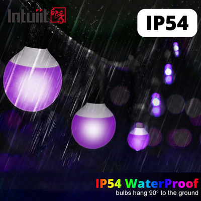 IP54 1x1.8W 5050 LED String RGBW dmx چراغ تزیین درخت با تغییر رنگ هوشمند چراغ های کریسمس