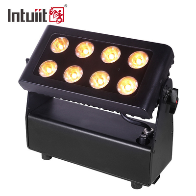 چراغ‌های LED استیج با باتری ABS 72 واتی Rgbw+UV 4 در 1 بی‌سیم LED Uplight
