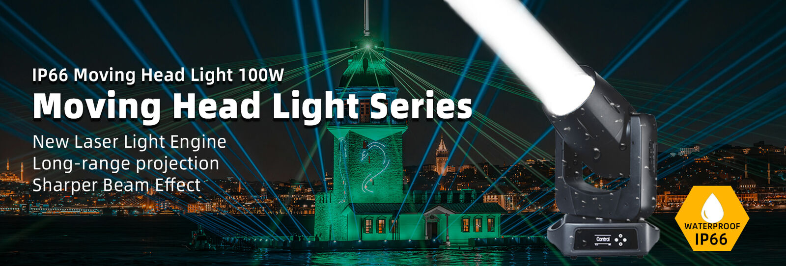 چراغ هد متحرک پرتو LED