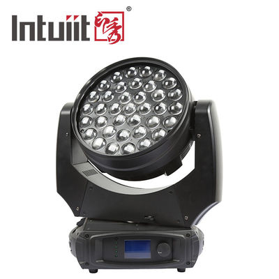 حرفه ای 37x10W RGBW 4in1 LED زوم واش حرکت نور DMX512 نورپردازی صحنه برای DJ دسکو رویداد عروسی جشن نمایش