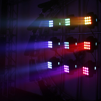 9*10W RGBW 4 In1 LED Wash Light Moving Light روشنایی بالا DJ 3x3 Matrix Pixel