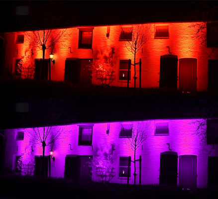 Outdoor Waterproof LED Wall Washer Light  8x15w RGBW 4in1 Wedding Stage City Color LED Wall Washer Light Outdoor Floodlight