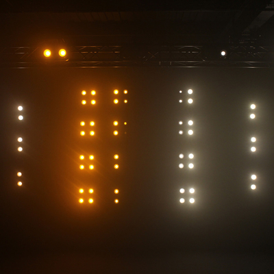 Ip65 4x90w Amber+Warm white RGB Led Cob Audience Blinder Light Outdoor Waterproof 4 چشم ها