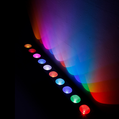 10x9W RGB DMX 3in1 چراغ LED دیوار شستشوی خطی بار روشنایی مرحله شستشوی