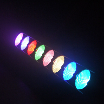 8*15W Rgb 3in1 زوم بار LED Pixel Light Rainbow Effect Zoom Sweeper Wash صحنه کنسرت عروسی