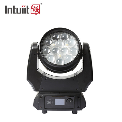 LED Wash Par 4In1 12X10W زوم Rgbw LED Wash حرکت نور سر برای DJ دیسکو روشنایی صحنه