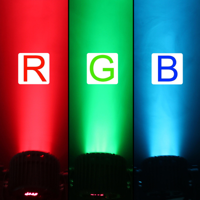 مینی ال ای دی حرکت کننده سر دی جی چراغ صحنه RGB شعاع چراغ DMX 512 صدا فعال استروب اثر دیسکو پارتی چراغ برای Wed