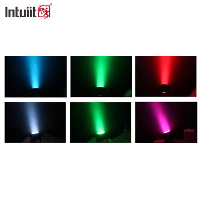 مینی ال ای دی حرکت کننده سر دی جی چراغ صحنه RGB شعاع چراغ DMX 512 صدا فعال استروب اثر دیسکو پارتی چراغ برای Wed