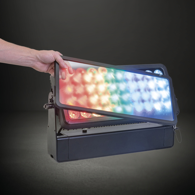 40x10W RGBW 4 در 1 چراغ فلود LED IP65 ضد آب چراغ صحنه DMX512 کنترل DJ تجهیزات دیسکو اجرا در فضای باز