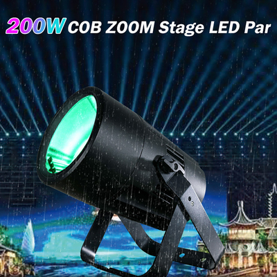 IP65 DMX Led Cob 200w Par روشنایی در فضای باز نورهای کریسمس RGBW