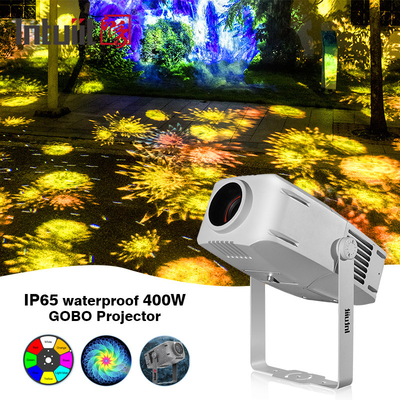 پروژکتور بیرونی گوبو 400 وات پروژکتور تبلیغاتی چرخش LED ضد آب IP65 لوگو Gobo Projector Light