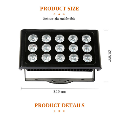 روشنایی 80W RGBW LED در فضای باز DMX دیوار شوینده برای ساختمان معماری نمای منظره پارک شهر روشنایی باغ دوستانه