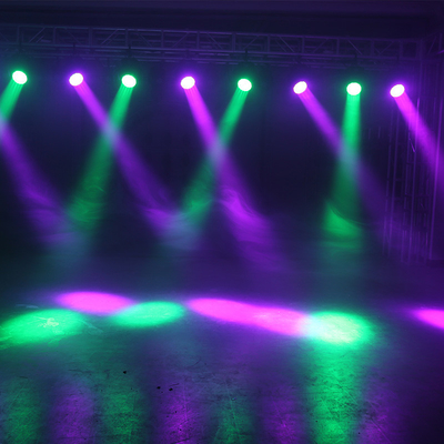چراغ های حرکت پذیر 19x15W Zoom DJ Light RGBW LED Beam Wash Lighting اثر نور صحنه برای فعالیت های دیوانه کننده رویدادهای دیسکو نشان می دهد KTV