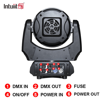 چراغ صحنه LED 19x10W DMX RGBW 4in1 زوم LED Wash دیوار حرکت نور سر برای کنسرت DJ Bar Disco Club