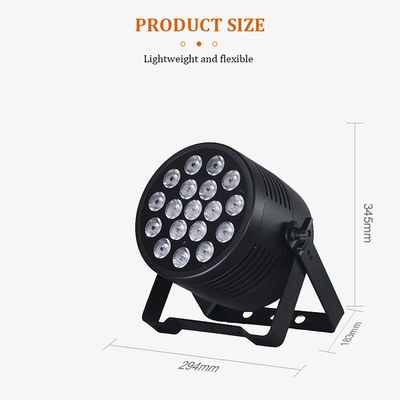 قدرت 18x20W در فضای باز RGBWA-UV 6in1 IP65 ضد آب دی جی دیسکو شهر مراسم عروسی صحنه LED پار نور