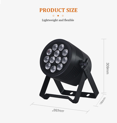12x20W RGBWAUV 6in1 DMX کنترل LED Par Light DJ Club چراغ های صحنه