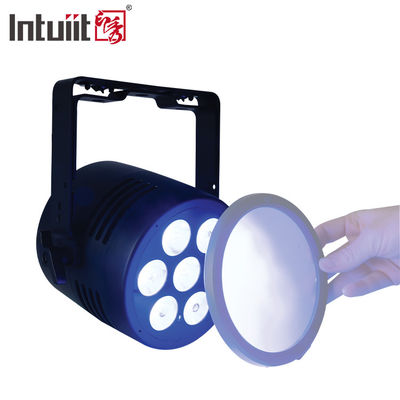 چراغ های دیسکوی صحنه حرفه ای ضد آب IP65، 7*20 وات RGBWA UV 6 در 1 LED Par با کنترل DMX512