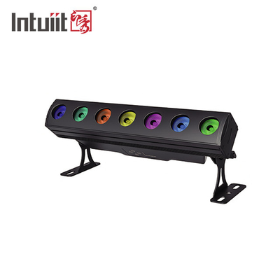 DMX Rgbw تغییر رنگ 7x15W شستشو بار نور Ip65 LED دیوار شستشو در فضای باز