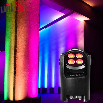 4x12W 4 در 1 RGBW LED Uplights صحنه پار پارتی باتری برق بی سیم پار LED عروسی DJ Uplights
