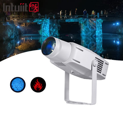 400W ضد آب IP65 LED پروژکتور GOBO در فضای باز ساختمان پروژکتور نور چهار رنگ تغییر آب اثر پروژکتور نور