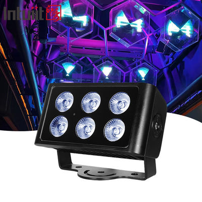 6x5W در فضای باز ضد آب DMX512 RGBW چراغ فلد ال ای دی ویلا حیاط ساختمان پل پروژه روشنایی چشم انداز رنگ فلد