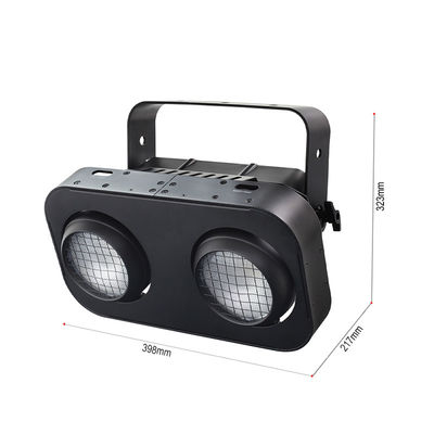 2- چشم IP65 گرم سفید / زرد / RGB 200W LED مخاطبان COB چراغ کور برای DJ کنسرت رویداد تئاتر روشنایی صحنه