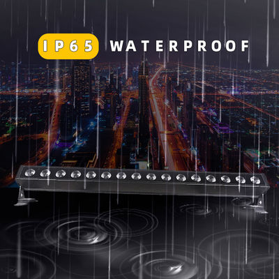 16X 5W RGBW LED Wall Wash Bar DMX512 کنترل نور خطی برای باغ DJ IP65 DMX512 کنترل