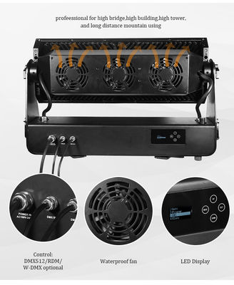 چراغ معماری LED رنگی شهر IP65 1500W RGBW 4IN1 LED DMX LED Wash Light در فضای باز
