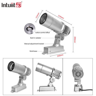 چراغ پروژکتور گوبو فضای باز 60 وات، چراغ تبلیغاتی، ضد آب، چرخشی، پروژکتور نشان LED، طرح لوگو درب، نورافکن