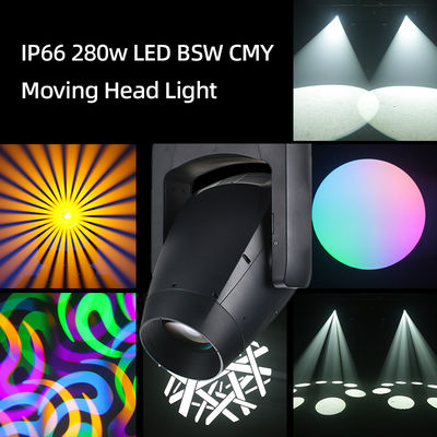 چراغ سر متحرک LED 280 وات فضای باز IP66 ضد آب CMY Beam Spot Wash BSW، چراغ سر متحرک LED Beam