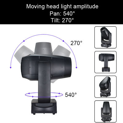 چراغ سر متحرک LED 280 وات فضای باز IP66 ضد آب CMY Beam Spot Wash BSW، چراغ سر متحرک LED Beam
