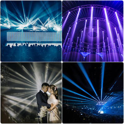 200W LED حرکت سر Ip66 در فضای باز پرتو ضد آب DJ کنسرت رویداد حرکت سر صحنه نور