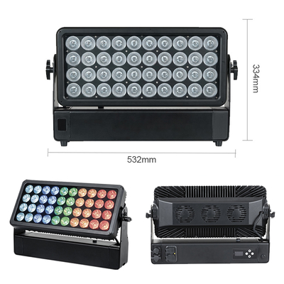 IP65 40x10W RGBW LED City Stage Light در فضای باز ساختمان پروژکتور سیلاب روشنایی معماری