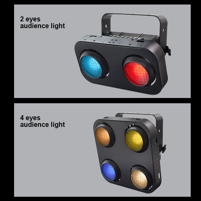 IP65 2in1 Amber & Warm White Waterproof Cob Stage Blinder Light 4x90W 4 چشم ها مخاطبان Dmx512 LED COB چراغ کور