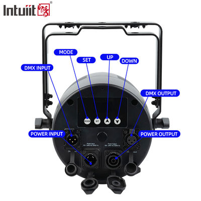 7x20W RGBWA + UV 6-in-1 IP65 LED PAR در فضای باز نور DMX512 آبپاش ضد آب برای صحنه، عروسی و رویدادها
