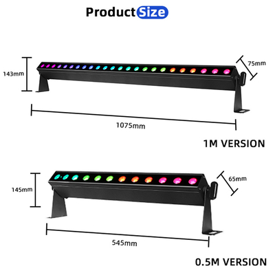 IP20 بی سیم 12x2W 0.5m 4in1 باطری LED دیواری چراغ های لباس شویی چراغ های صحنه