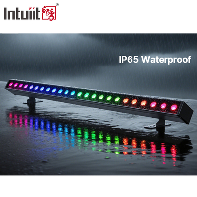 برق باتری 24x2W DMX512 LED دیوار شوینده IP65 ضد آب با اثرات RGBW برای روشنایی بیرونی تجاری
