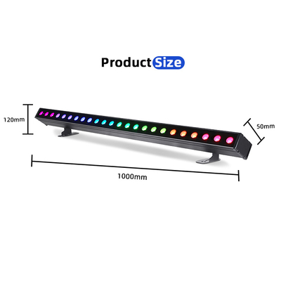 ساختمان در فضای باز LED دیوار روشن IP65 24 * 2w ضد آب RGBW دیوار روشن بار دی جی LED پیکسل بار صحنه نور مهمانی
