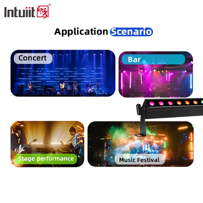 نوار نورپردازی LED استیج، 24*2 وات، دیسکو، دیجی، باتریدار، وال واشر، فعالشونده با صدا و DMX