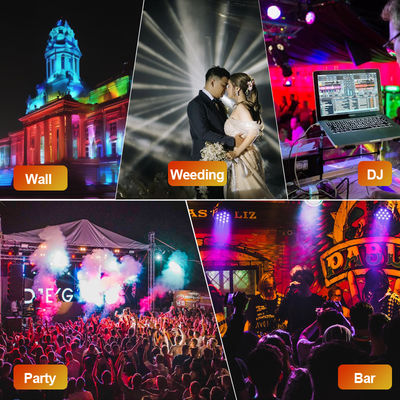 چراغ وال واشر LED 16*5W RGB DMX IP65 محفظه آلومینیومی روشنایی شستشوی دیواری ضد آب در فضای باز روشنایی ساختمان در فضای باز DMX512