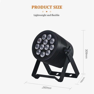 IP65 حرفه ای ضد آب LED Par Light 12x20W RGBWA+UV 6in1 DMX512 چراغ لباسشویی برای مراسم عروسی در فضای باز