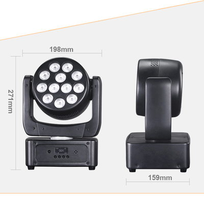 12*8W Moving Head Lights RGBW LED Stage Lights DMX512 Wash Lights For DJ Disco KTV Wedding Party.