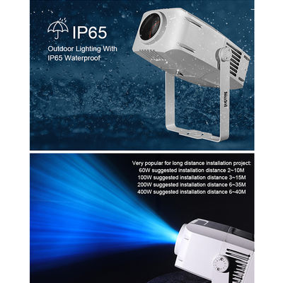 پروژکتور بیرونی گوبو 400 وات پروژکتور تبلیغاتی چرخش LED ضد آب IP65 لوگو Gobo Projector Light
