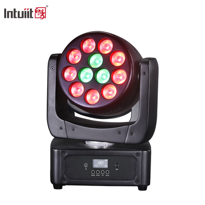تجهیزات نورپردازی صحنه نمایش رویداد DMX Beam RGBW 12x8w LED Wash حرکت چراغ سر