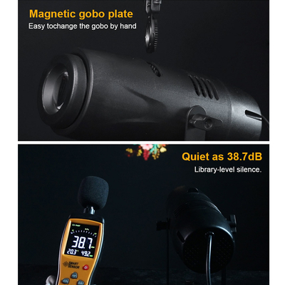 پروژکتور گوبو 40 وات LED سفارشی تصویر ثابت یا پویا برای تبلیغات