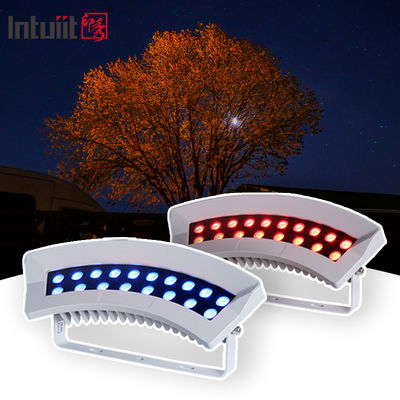 چراغ سیلاب درخت ساختمان LED RGBW حرفه ای ضد آب IP65 DMX512 LED برای روشنایی نمای بیرونی 36 وات