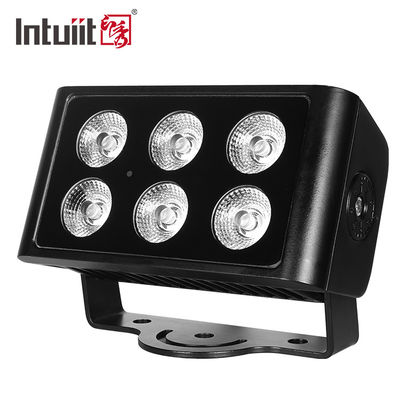 6x5W در فضای باز IP65 مربع DMX RGBW چراغ فلد LED برای ساخت و ساز نمای ساختمان چراغ فلد دیواری LED