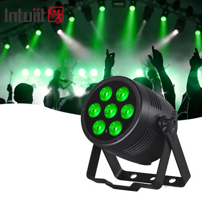 چراغ های پار ال ای دی ضد آب فضای باز 7x20W RGBWA UV 6in1 LED نور DMX کنترل نور صحنه تجهیزات DJ نورپردازی دیسکو برای مهمانی، باشگاه، بار، عروسی، دکوراسیون هالووین