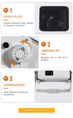 چراغ‌های کرم شب‌تاب، پروژکتور ستاره‌ای لیزری کریسمس RGB، تغییر رنگ 13 وات برای درخت، سقف، باغ، چمن، حیاط، استفاده در فضای باز و داخلی